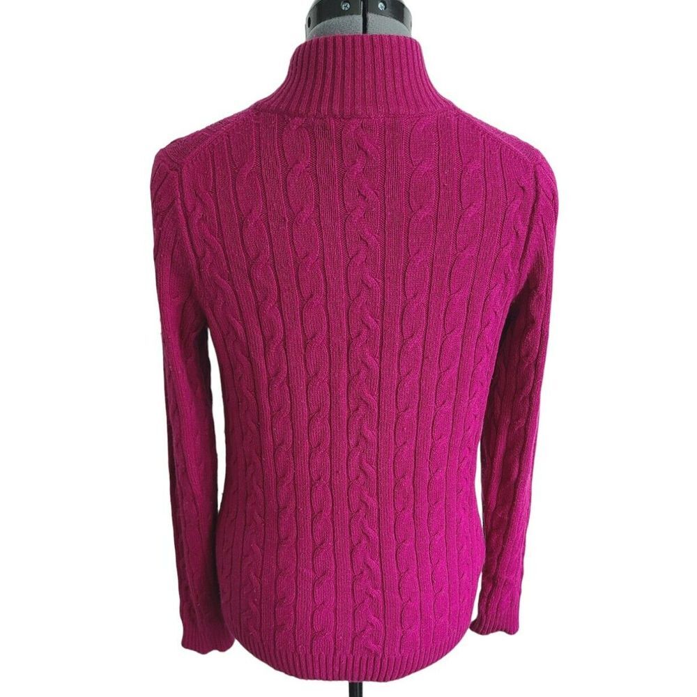Tommy Bahama Cable Knit 1/4 Zip Sweater Size S - Picture 3 of 4